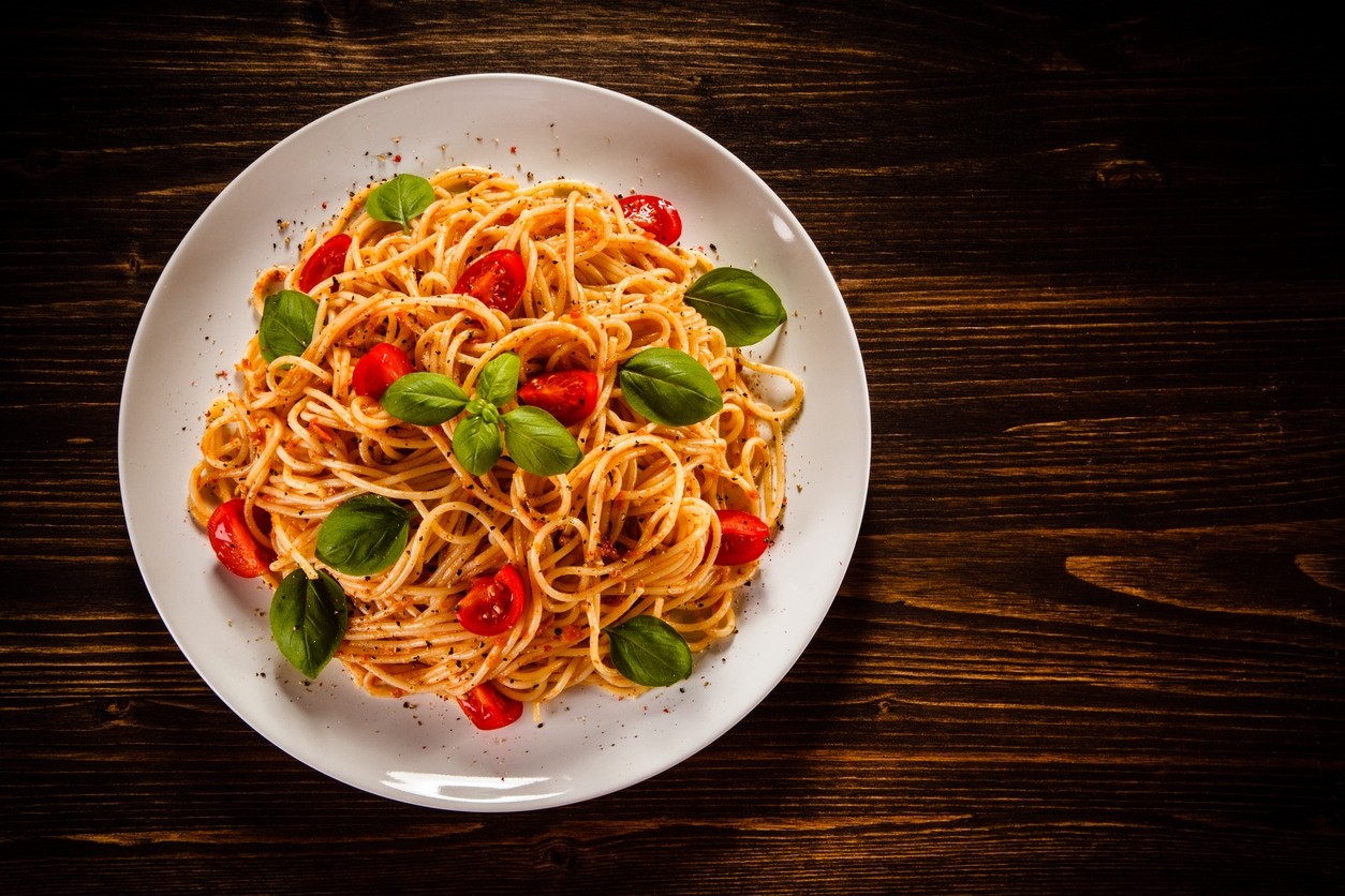 spaghettis huile de sarriette